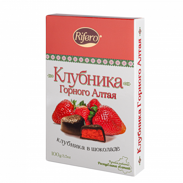 №1 Риф и ко Конфеты "КЛУБНИКА Горного Алтая" 100г        в Королёве